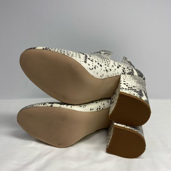 Steve Madden Nayna Snake Skin Print Ankle Booties 9.5M - Picture 6 of 10